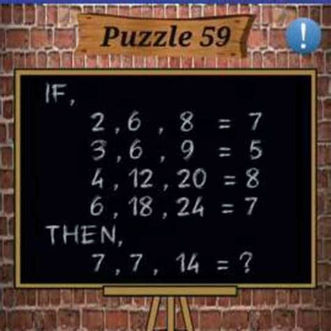 Math Puzzles Game Level 59 Answer With Solution Puzzle Game Master