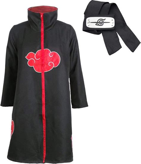 Dfl Akatsuki Cloak Unisex Ninja Itachi Uchiha Capas Long Robe