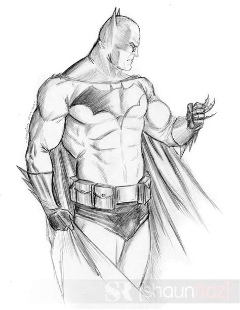 Batman Sketch By Shaunriaz On Deviantart