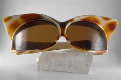 Vintage Sunglasses Ultra Mod Cats Eye Visors Frame Italy 1966 Etsy