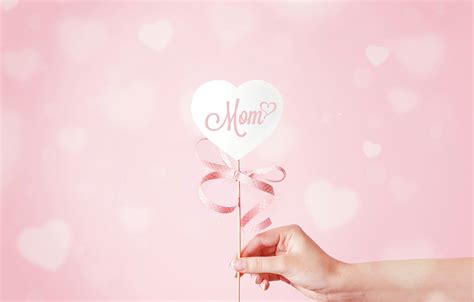 Free download Wallpaper heart mothers day ribbon hearts hand images for ...