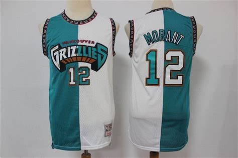 Vancouver Grizzlies Ja Morant 12 Nba Throwback Green White Jersey