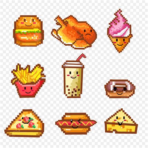 Food Pixel Art Grid Cute Pixel Art Grid Gallery Images