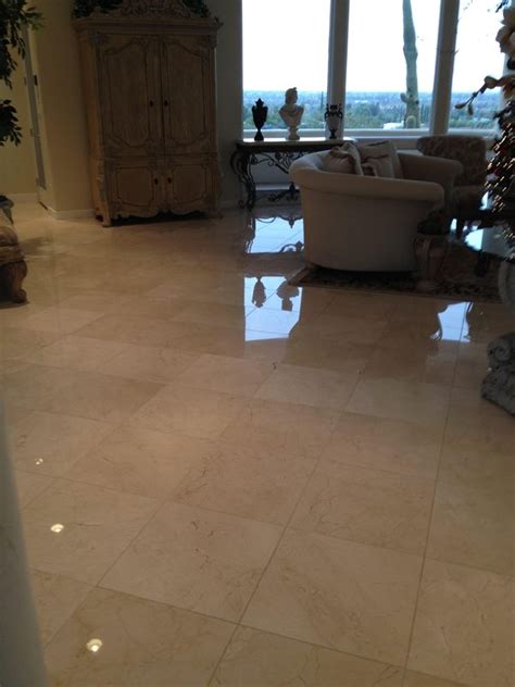 Marble Floor After Polishing Arizona Tile And Grout Care