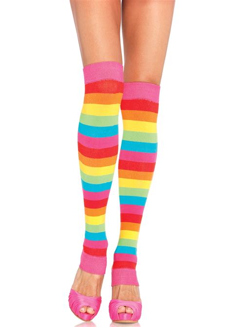 Leg Avenue Womens Rainbow Leg Warmers