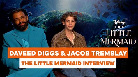 jacob tremblay and daveed diggs on playing flounder and sebastian in the little mermaid youtube