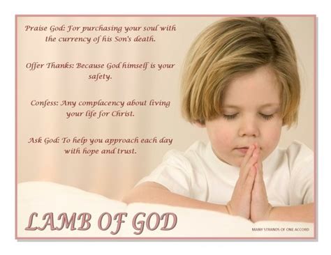 Lamb Of God Just Pray Worship The Lord Praise God