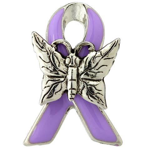 Purple Ribbon Butterfly Pin Purple Ribbon Butterfly Pin Purple