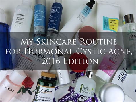 My Skincare Routine For Hormonal Cystic Acne 2016 Edition Cystic Acne
