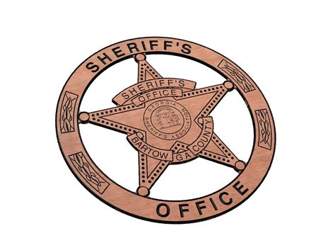 Bartow County Sheriff Badge SVG Etsy