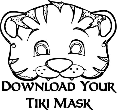 Tiger Mask Coloring Page Wecoloringpage Com