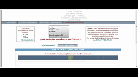 Aöf sınav giriş belgesi çıkartmak için tıklayınız. AÖF Sınav Yerleri - Sınav Giriş Belgesi 2012 Çıkarma - YouTube