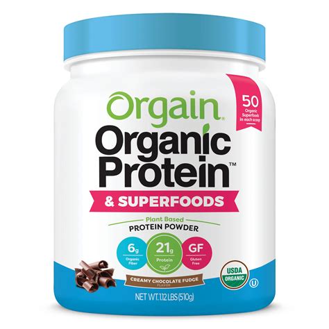 Orgain Organic Protein Superfoods Powder Creamy Chocolate Fudge 21g