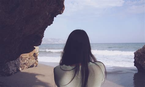 Free Images Beach Sea Coast Sand Rock Ocean Girl Woman Hair