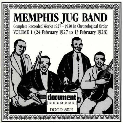 Memphis Jug Band Complete Recorded Works Vol 1 3 1990 Memphis