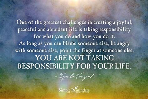 Take Responsibility For Your Life Iyanla Vanzant Quotes No Response