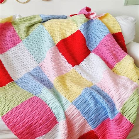 Hopscotch Lane Patchwork Crochet Blanket