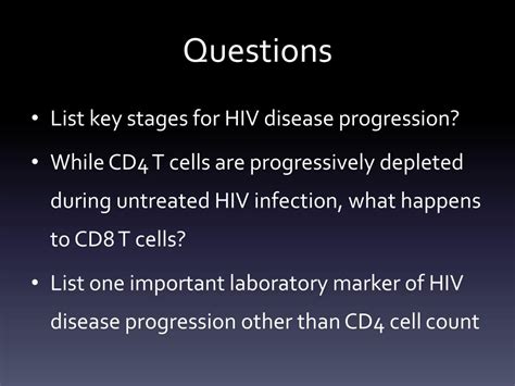 Ppt Pathogenesis Of Hiv Disease And Markers Of Progression Powerpoint