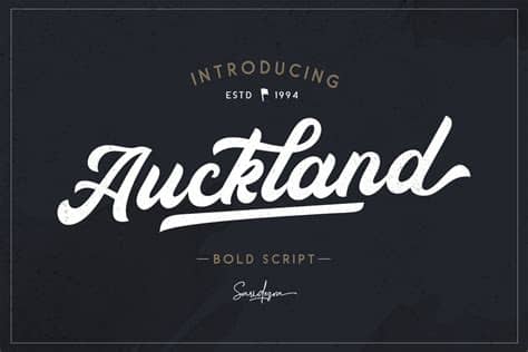 It is quite easy to change is there any better way to set font, style and color with respect to my goal? Auckland - Bold Script ~ Script Fonts ~ Creative Market