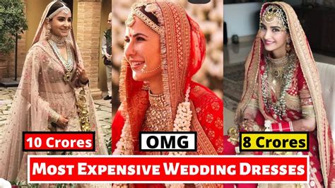 Most Expensive Indian Celebs Wedding Dresses