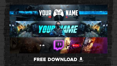 Top Gaming Banner Without Text Youtube