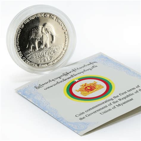 Check spelling or type a new query. Myanmar 5000 kyats Government of Republic of Union Myanmar silver coin 2015 | Coinsberg