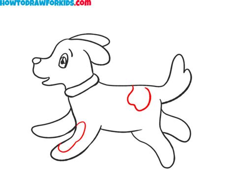 How To Draw A Running Dog Easy Drawing Tutorial For Kids