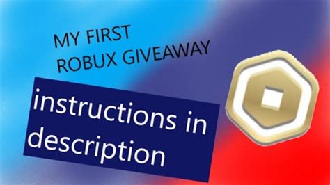 Robux Giveaway Read Desc Roblox Youtube