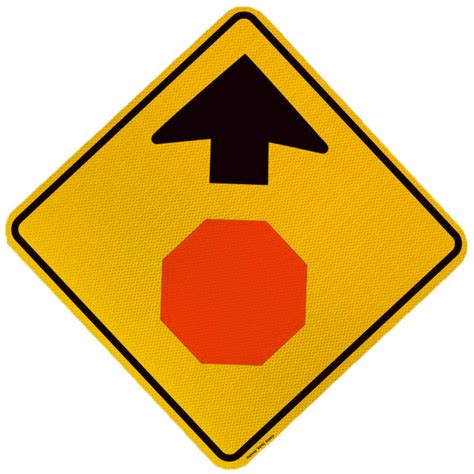 Stop Ahead Symbol Warning Signs Highway Traffic Supply