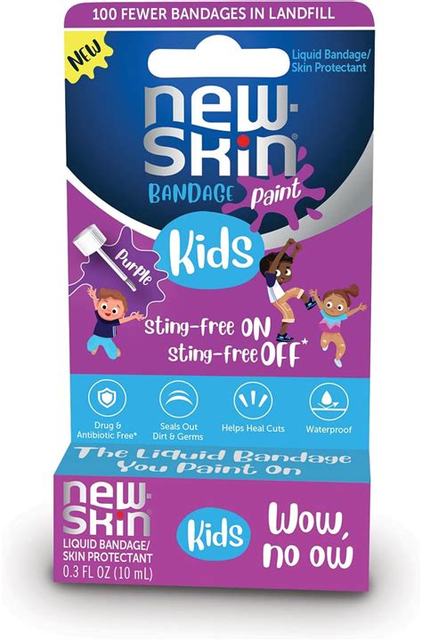 New Skin Kids Liquid Bandage Paint Sting Free Waterproof
