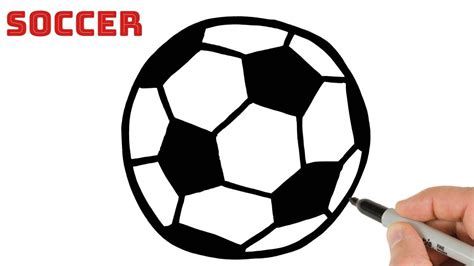 How To Draw A Soccer Ball At Drawing Tutorials