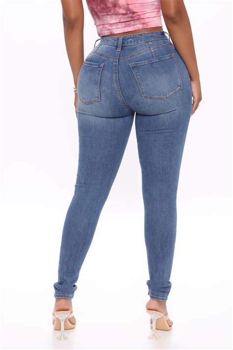 our favorite mid rise skinny jeans medium blue wash fashion nova jeans fashion nova