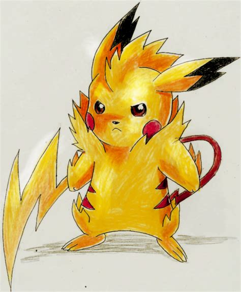 Angry Pikachu Sketch