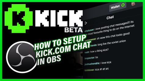 How To Setup KICK COM Chat In OBS YouTube