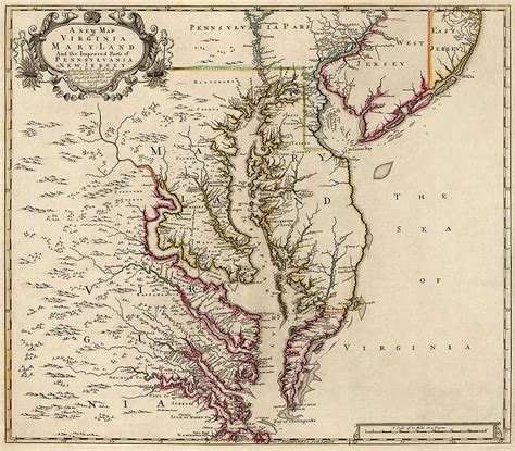 Map Of Virginia And Maryland John Senex 