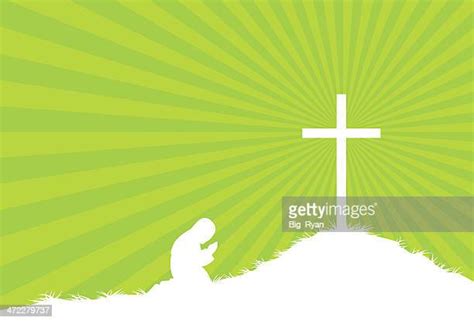 Kneeling Cross Silhouette Photos And Premium High Res Pictures Getty