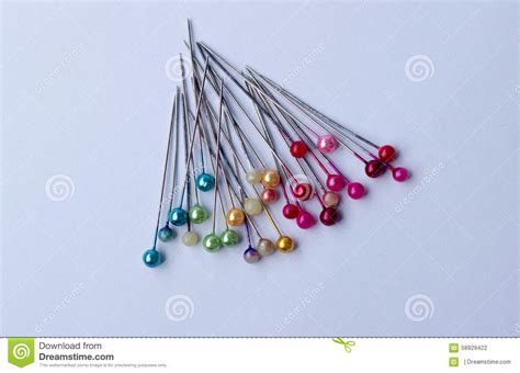 Colorful Of Pins Stock Photo Image Of Textileindustry 58929422