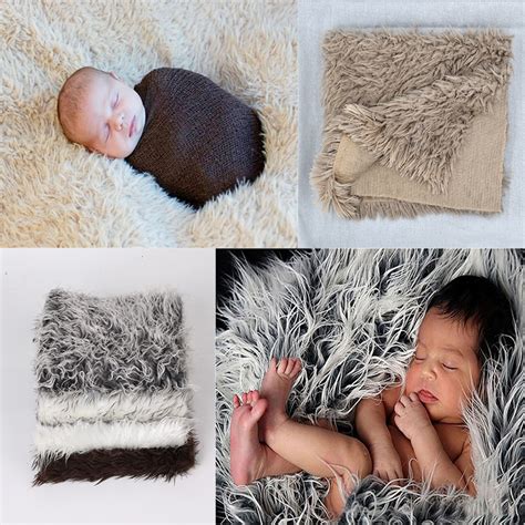 50 50 Cm Newborn Photo Props Faux Fur Blanket Baby Photography