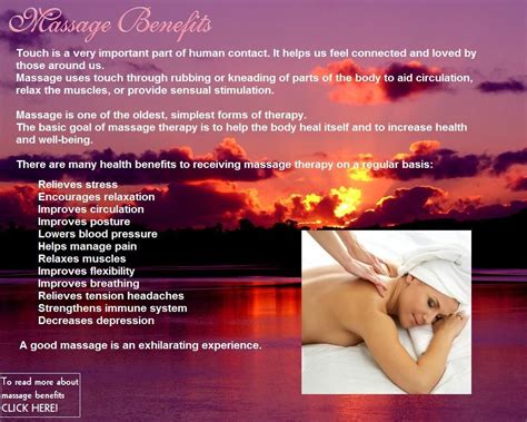 Massage Benefits Massage Benefits Massage Therapy Massage