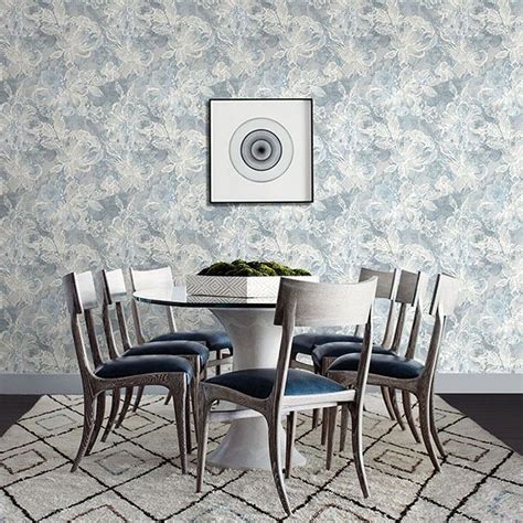 2793 24706 Allure Blue Floral Wallpaper By A Street Prints