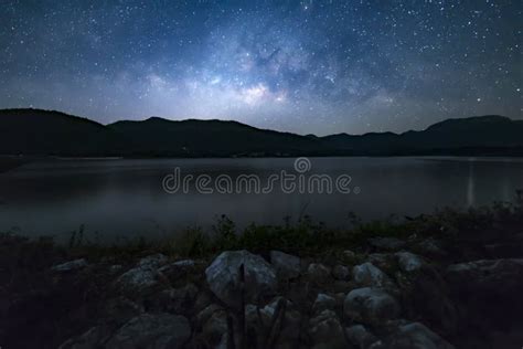 Peaceful Starry Night Sky Background Stock Photo Image Of Background