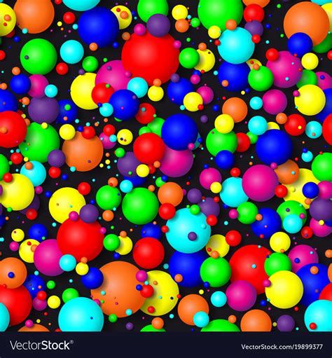 Seamless Background Colorful Bubbles Royalty Free Vector