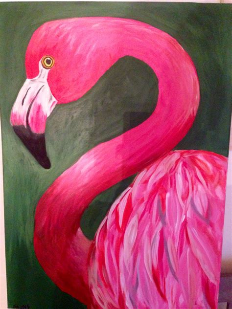 Flamingo Painting Flamingo Painting Flamingo Art Line Art Drawings