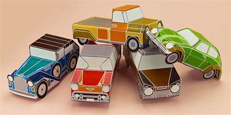 Enkl Vintage Car Paper Model Printables Enkl Arts Crafts