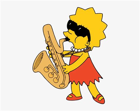 Marge Simpson Lisa Simpson With Saxophone Png Image Transparent Png