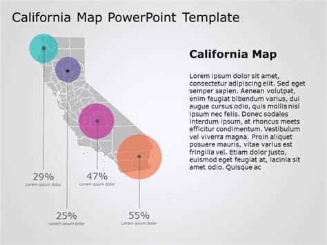 California Map Powerpoint Template 3 Usa Map Templates Slideuplift