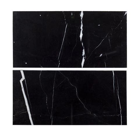 Jeff Lewis Marquina Black Marble Wall Tile