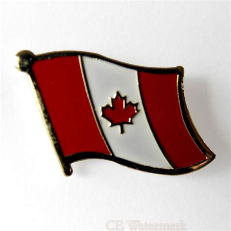 Canada Canadian Single Flag Lapel Pin Badge 1 Inch Cordon Emporium