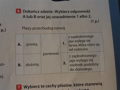 Doko Cz Zdanie Wybierz Odpowied A Lub B Oraz Jej Uzasadnienie Lub