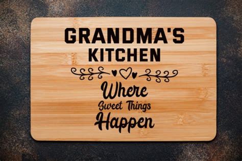 Grandmas Kitchen Cutting Board Svg Graphic By Sumim3934 · Creative